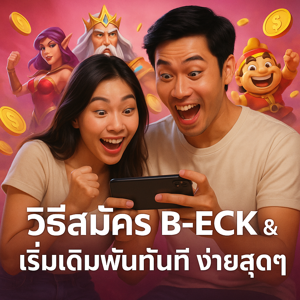 วิธีสมัคร B-ECK & เริ่มเดิมพันทันที ง่ายสุดๆ